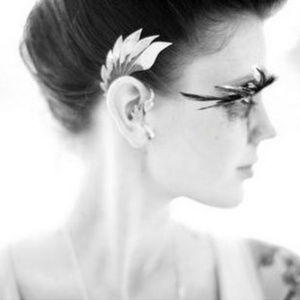 Ear Wrap ~ Feather ~ Design ~ 2 -Tones